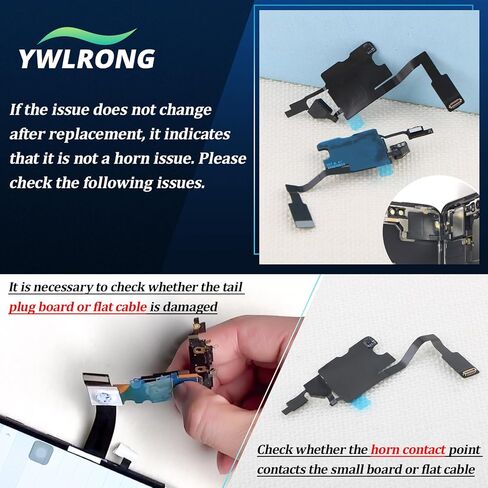 YWLRONG Earpiece Speaker for iPhone 14 Pro Ear Speaker Replacement for iPhone 14 Pro A2650 A2889 A2890 A2891 A2892 Light Proximity Sensor Flex Cable Earphone Assembly with Tools in Kuwait