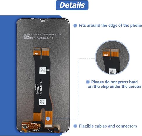 New LCD Touch Screen Digitizer Assembly for Blade A55 (A35) [6.2 inch] with Technical Repair Tools Kit- Fingerprint Function in Kuwait