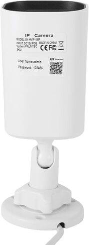 ciciglow 4MP Surveillance Camera, AI Human Detection 30m Night Vision IP66 H.265 Encoding, with POE Power Over Ethernet, for Outdoor Indoor Security Monitoring in Saudi Arabia