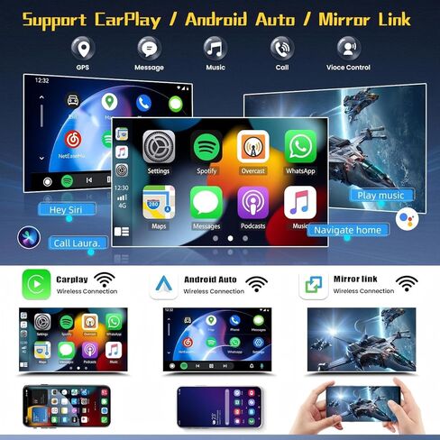 9-Inch Car Stereo Radio for Mazda 2 Demio 2014 2015 2016 2017 2018 2019 2020 2021 2022 2023 with Carplay & Android Auto Touch Screen Head Unit GPS Bluetooth WiFi DSP FM RDS + Backup Camera, 2+64GB in Kuwait