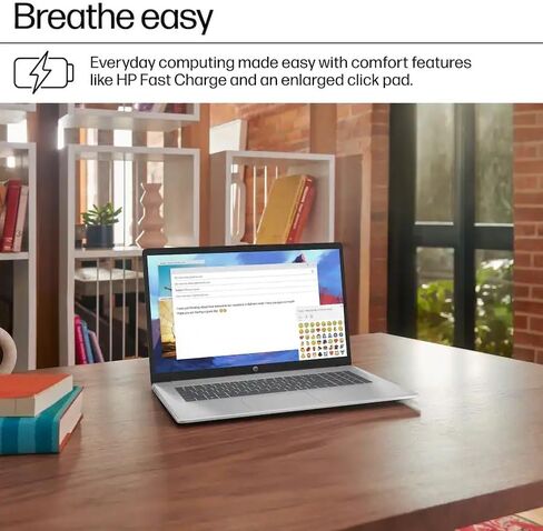 كمبيوتر محمول HP مقاس 17.3 بوصة FHD للطلاب والأعمال | AMD Ryzen 5 7520U | ذاكرة LPDDR5 سعة 16 جيجابايت | SSD سعة 1 تيرابايت | Wi-Fi 6 | Microsoft Office | Win11 Pro | فضي in Kuwait