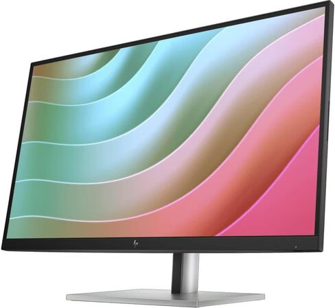 HP E27k G5 27" 4K UHD IPS USB-C Monitor with 5ms Response Time, Anti Glare, Flicker Free, VESA Mount (100mm), Displayport, HDMI & Dockztorm USB Port Expander, Black/Silver Color (6N4C4AA#ABA) in Saudi Arabia