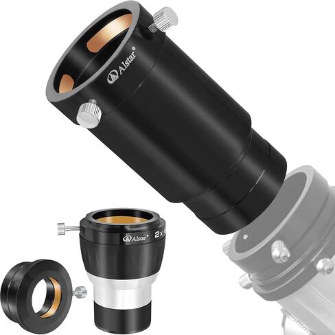 Alstar 2" 80MM Eyepiece Extension Tube Adapter - Bundle with - 2" 4-Element 2X Barlow Lens in Saudi Arabia