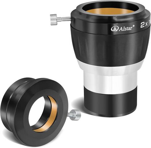 Alstar 1.25" 8-24mm Zoom Eyepiece - Bundle with - 2" 4-Element 2X Barlow Lens in Saudi Arabia