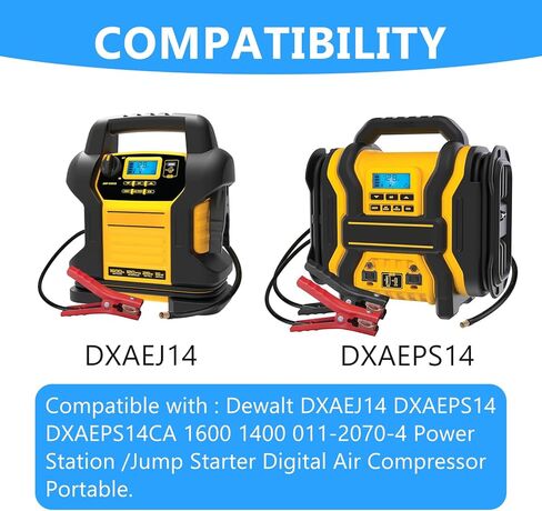 شاحن 15 فولت متوافق مع Dewalt DXAEJ14 DXAEPS14 DXAEPS14CA 1400 1600 011-2070-4 Peak Cars Jump Starter ضاغط هواء رقمي محطة طاقة محمولة سلك شحن تيار متردد in Kuwait