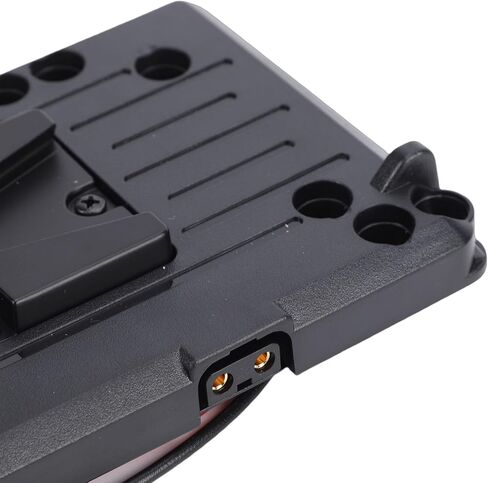 V Mount Battery Plate, D Tap V Mount Battery Plate Adapter Lock Quick Release Adapter with D Tap Output 50W for Camera Power Supply in Saudi Arabia