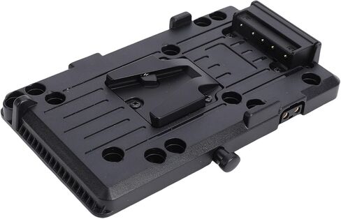V Mount Battery Plate, D Tap V Mount Battery Plate Adapter Lock Quick Release Adapter with D Tap Output 50W for Camera Power Supply in Saudi Arabia