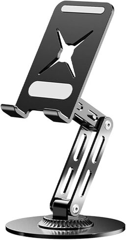UncleS Phone Stand Heavy Duty 360 Rotating Tablet Holder Metal Desk Stand For Smartphones And E Readers Aluminum Phone Stand in Saudi Arabia