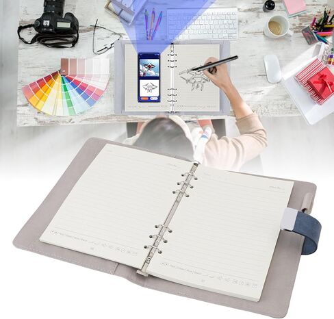 Digital Notebook with Smart Pen, Smart Sync Pen for Note Taking, Electronic Writing Pad with Fingerprint Lock, AI Voice Painting & Text Translation, APP for iOS & in Saudi Arabia