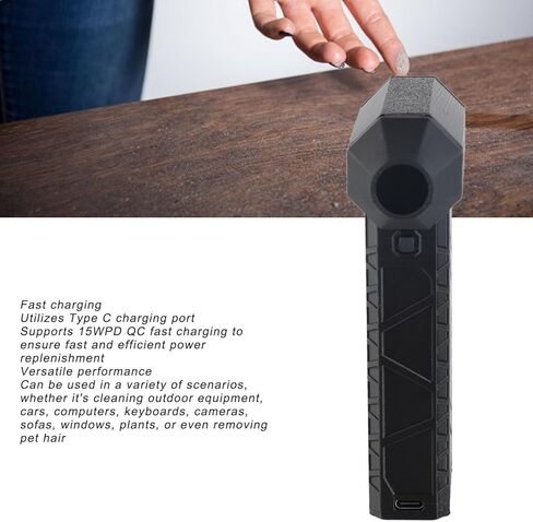 Generic Electric Jets Duster, Mini Electric Air Blower 130000rpm Cordless Air Duster with 3 Gear Speed Control for Computer Keyboard House Outdoor Car High Speed Dust Blower in Saudi Arabia