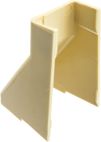 Cord Cover Cable Raceway, 1.25 inch Surface Mount Cable Raceway Ceiling Entry On-Wall Cord Concealer, Cord Organizer/Wire Hider and Protector, Ivory, Cablewholesale in Saudi Arabia