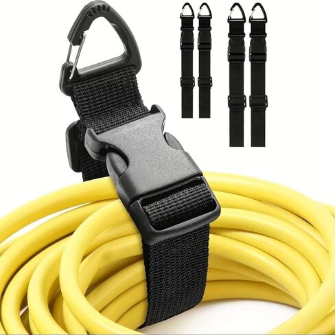 4 Pack Extension Cord Holder Organizer, Heavy Duty Tool Hanger Straps with Carabiner, Adjustable Utility Holder for Garage, Workshop, Tools and Cords in Saudi Arabia