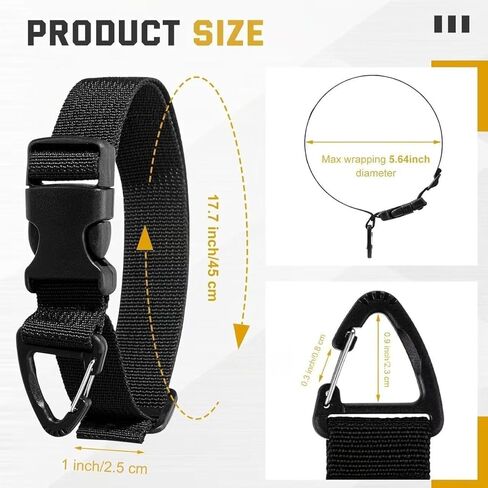 4 Pack Extension Cord Holder Organizer, Heavy Duty Tool Hanger Straps with Carabiner, Adjustable Utility Holder for Garage, Workshop, Tools and Cords in Saudi Arabia