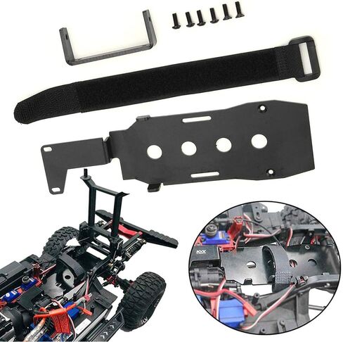 Qiilu Alloy Battery Plate for 1/10 RC Car + DIY Battery Panel + Mounting Plate Bracket in Saudi Arabia