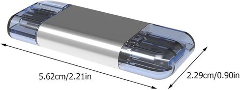 محول قارئ بطاقات USB-c من سبائك الزنك من Kisangel للهواتف المحمولة وأجهزة الكمبيوتر، قارئ ذاكرة USB عالي السرعة مع فتحة مقاومة للتلف متوافقة مع بطاقات Tf Nm والمحمولة in Saudi Arabia