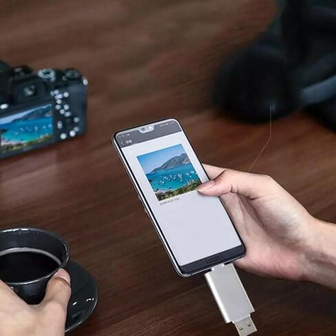 محول قارئ بطاقات USB-c من سبائك الزنك من Kisangel للهواتف المحمولة وأجهزة الكمبيوتر، قارئ ذاكرة USB عالي السرعة مع فتحة مقاومة للتلف متوافقة مع بطاقات Tf Nm والمحمولة in Saudi Arabia