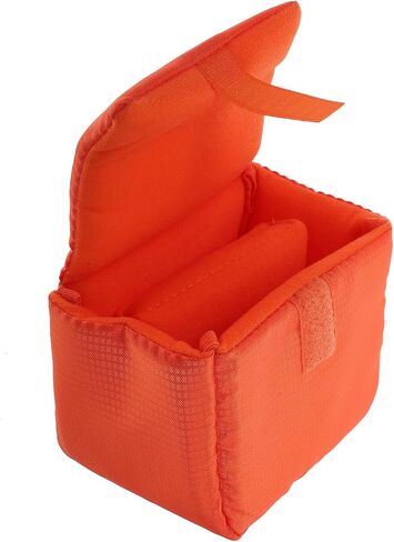 NOLITOY Polyester Waterproof Camera Lens Protective Case Shockproof Lens Pouch for DSLR and Mirrorless Cameras for Photographers Orange in Saudi Arabia