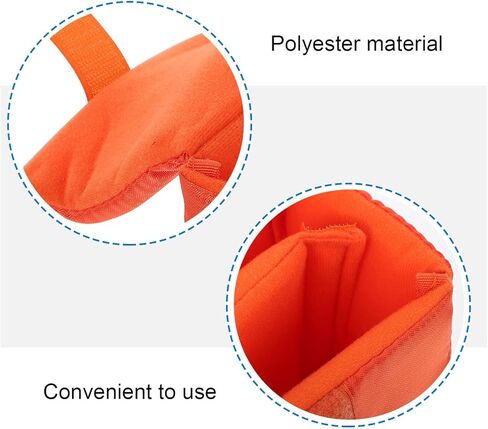 Water Resistant Polyester Camera Lens Pouch Shockproof Protective Case for DSLR and Mirrorless Cameras Portable Orange Lens Bag for Photography in Saudi Arabia