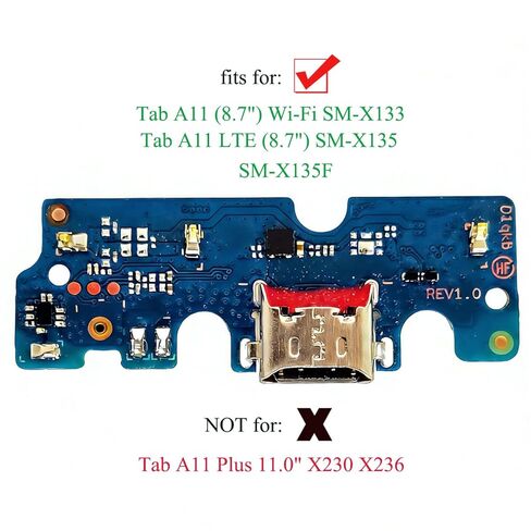 ubrokeifixit Galaxy Tab A11 X135 8.7" USB Charging Port Dock Connector Charger Board Flex Cable Replacement for Samsung Galaxy Tab A11 SM-X135 X133 X135F 8.7" 2025 (Blue-X135) in Saudi Arabia