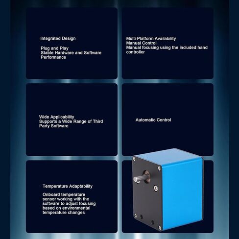 CCYLEZ Automatic Electric Telescope Focuser with Temperature Adaptive Motorized Design, Plug and Play, for Astrophotography & Deep Observation, Aluminum Alloy in Saudi Arabia