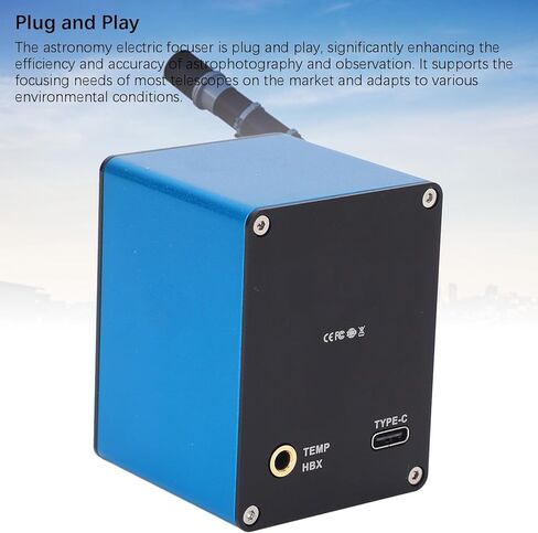 CCYLEZ Automatic Electric Telescope Focuser with Temperature Adaptive Motorized Design, Plug and Play, for Astrophotography & Deep Observation, Aluminum Alloy in Saudi Arabia
