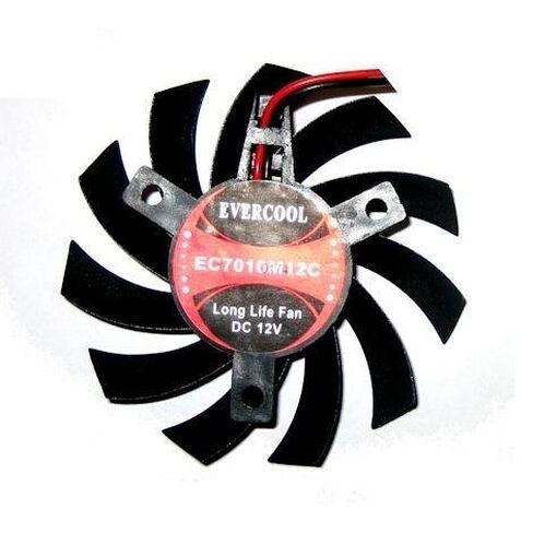 Evercool Video Card 70x70x10mm 12 Volt Frame Less Fan VC-EC7010M12C-B in Saudi Arabia