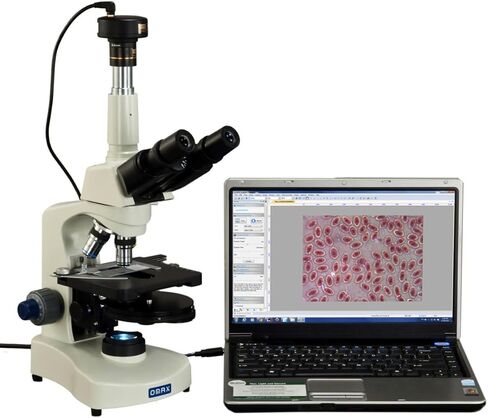 OMAX 40X-2000X Phase Contrast Trinocular Compound Siedentopf LED Microscope with 10MP USB Camera in Saudi Arabia