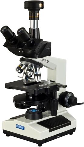 OMAX 40X-2500X Phase Contrast LED Trinocular Compound Microscope with 10MP Digital Camera in Saudi Arabia