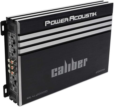 Power Acoustik RE4-2000D 2000 Watt 4-Channel Car Stereo Amplifier Bundle with Rockville RWK42 4 Gauge 4 Chan Car Amp Wiring Installation Wire Kit (2) RCA's in Saudi Arabia