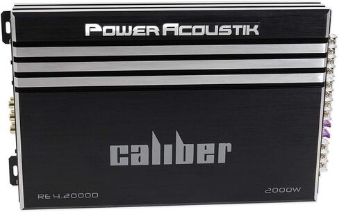 Power Acoustik RE4-2000D 2000 Watt 4-Channel Car Stereo Amplifier Bundle with Rockville RWK42 4 Gauge 4 Chan Car Amp Wiring Installation Wire Kit (2) RCA's in Saudi Arabia