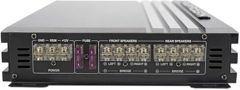 Power Acoustik RE4-2000D 2000 Watt 4-Channel Car Stereo Amplifier Bundle with Rockville RWK42 4 Gauge 4 Chan Car Amp Wiring Installation Wire Kit (2) RCA's in Saudi Arabia