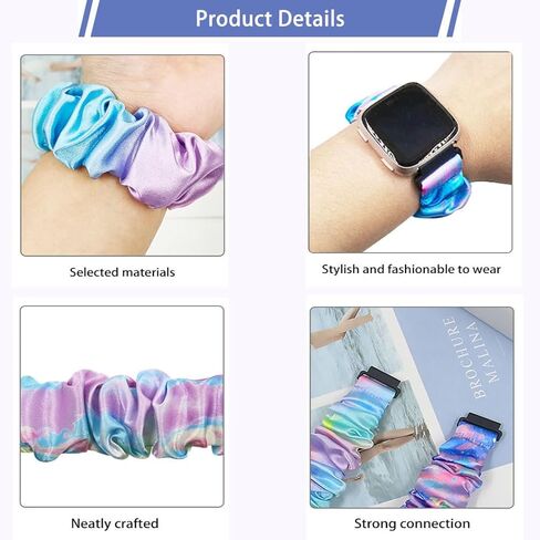 Compatible with Cosmo Jrtrack 5 Smart Watch Bands, Cute Printed Elastic Loop Bands Bracelet Strap Replacement for Cosmo Jrtrack kids Watch Band in Kuwait