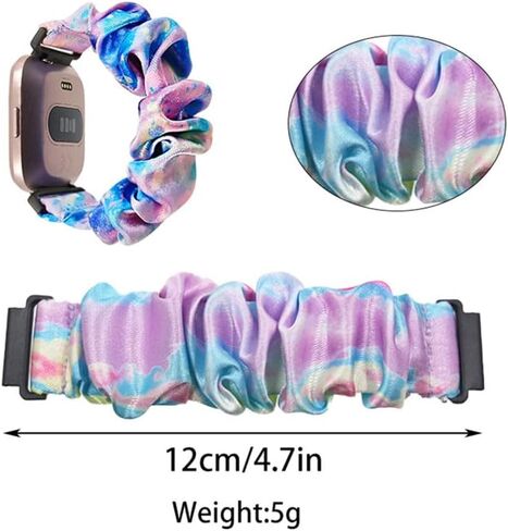 Compatible with Cosmo Jrtrack 5 Smart Watch Bands, Cute Printed Elastic Loop Bands Bracelet Strap Replacement for Cosmo Jrtrack kids Watch Band in Kuwait