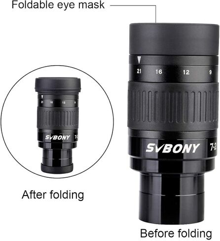 حزمة محول الهاتف الذكي العالمي SVBONY SV214 Pro ثلاثي المحاور مع عدسة تكبير SV135 مقاس 1.25 بوصة من 7 إلى 21 مم، للملاحظات الفلكية in Saudi Arabia