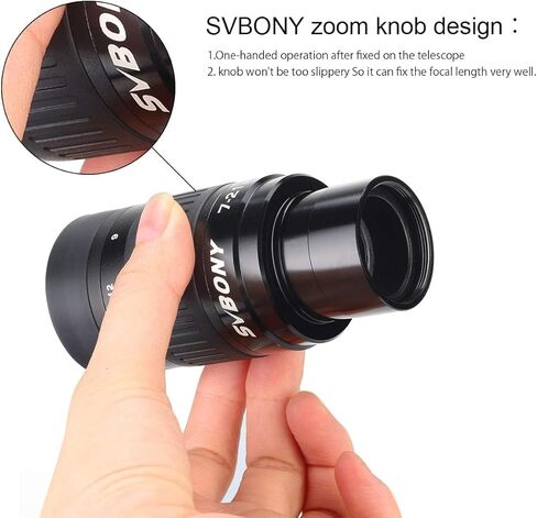 حزمة محول الهاتف الذكي العالمي SVBONY SV214 Pro ثلاثي المحاور مع عدسة تكبير SV135 مقاس 1.25 بوصة من 7 إلى 21 مم، للملاحظات الفلكية in Saudi Arabia