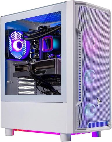 Skytech Gaming Archangel Gaming PC, Intel i7 14700F 2.1GHz, NVIDIA RTX 5060 Ti 16GB VRAM, 2TB Gen4 NVMe SSD, 32GB DDR4 RAM 3200, 650W Gold PSU, 360 ARGB AIO, Wi-Fi, Win 11, Desktop in Kuwait