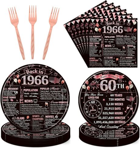 55 ديكورات عيد ميلاد للنساء ، 96 ٪ في عام 1970 لوحات الحفلات 55 مناديل و Forks Tableware ، هتافات الذهب المتاح إلى 55 عامًا لوازم الأدوات المائدة 24 in Saudi Arabia