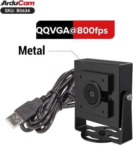 وحدة كاميرا USB بمصراع عالمي Arducam VGA، كاميرا عالية السرعة 800 إطارًا في الثانية @ QQVGA، كاميرا ويب UVC أحادية اللون لنظام التشغيل Windows ونظام التشغيل Linux in Saudi Arabia