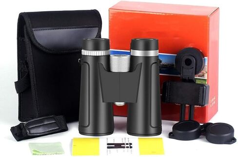 Telescope High Power Binoculars High Definition Binoculars 12X42 Waterproof Binoculars for Sightseeing Wildlife Watching Bird Watching Travel Outdoor Sports Portable in Saudi Arabia
