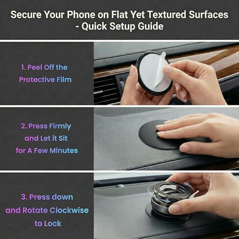 Magnetic Phone Holder for Car, Vacuum Suction Cup Magsafe Car Mount with N55 Magnets, Foldable Aluminum Phone Mount Compatible with iPhone 17 16 15 14 13 12 and All Magsafe Cases in Saudi Arabia