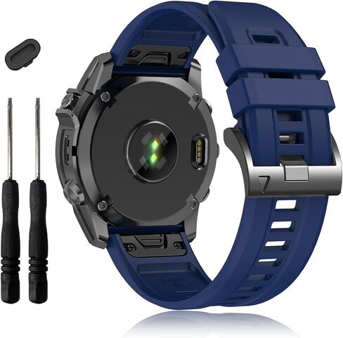 أشرطة EZMVZKU 26 مم سهلة التركيب لـ Garmin Fenix ​​8 AMOLED/8 Pro 51 مم/7X/7XPro Sapphire Solar Watchands بديلة لـ Fenix ​​6X/6X Pro/5X/5X Plus/Enduro 3/2/Quatix 8/epix Pro/Descent Mk3i/Tactix 8 51 مم in Kuwait