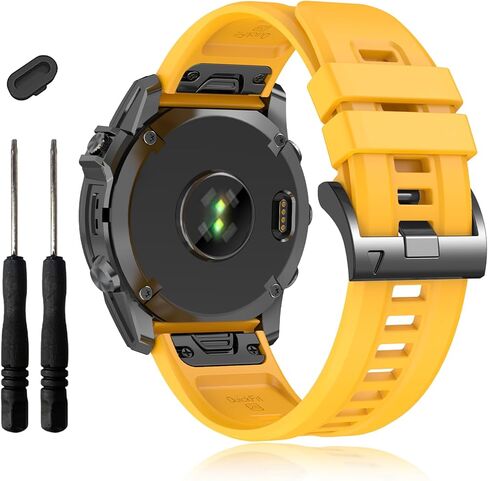 أشرطة EZMVZKU 26 مم سهلة التركيب لـ Garmin Fenix ​​8 AMOLED/8 Pro 51 مم/7X/7XPro Sapphire Solar Watchands بديلة لـ Fenix ​​6X/6X Pro/5X/5X Plus/Enduro 3/2/Quatix 8/epix Pro/Descent Mk3i/Tactix 8 51 مم in Kuwait