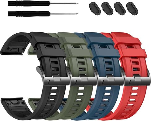 أشرطة EZMVZKU 26 مم سهلة التركيب لـ Garmin Fenix ​​8 AMOLED/8 Pro 51 مم/7X/7XPro Sapphire Solar Watchands بديلة لـ Fenix ​​6X/6X Pro/5X/5X Plus/Enduro 3/2/Quatix 8/epix Pro/Descent Mk3i/Tactix 8 51 مم in Kuwait