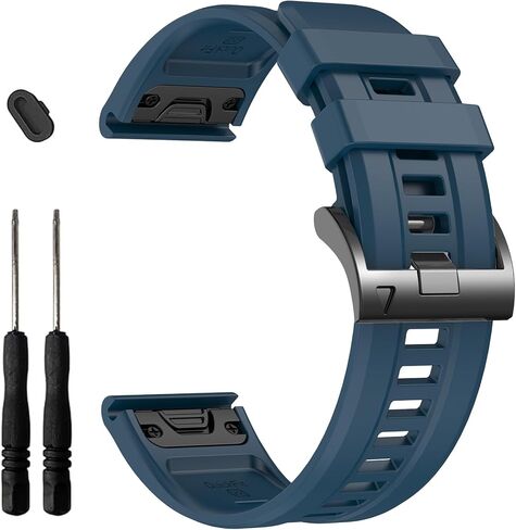 أشرطة EZMVZKU 26 مم سهلة التركيب لـ Garmin Fenix ​​8 AMOLED/8 Pro 51 مم/7X/7XPro Sapphire Solar Watchands بديلة لـ Fenix ​​6X/6X Pro/5X/5X Plus/Enduro 3/2/Quatix 8/epix Pro/Descent Mk3i/Tactix 8 51 مم in Kuwait