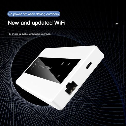4G Portable WiFi Hotspot, 4G LTE WiFi Router with 10000mAh Battery and RJ45 WAN LAN Port, for Travel in Europe Asia Africa Phone Computer Gaming Console in Kuwait