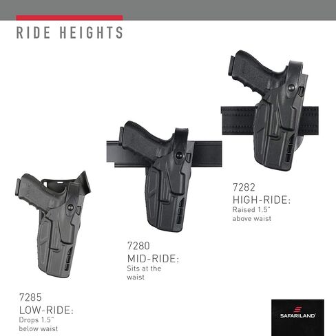 Safariland 7280 SLS, Level 2 Retention Duty Holster, Mid Ride, Left Hand in Saudi Arabia