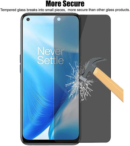 (3 Pack) For OnePlus Nord N200 5G / Nord N10 5G Privacy Screen Protector Anti Spy Private Tempered Glass, Anti Scratch, 9H Hardness in Saudi Arabia
