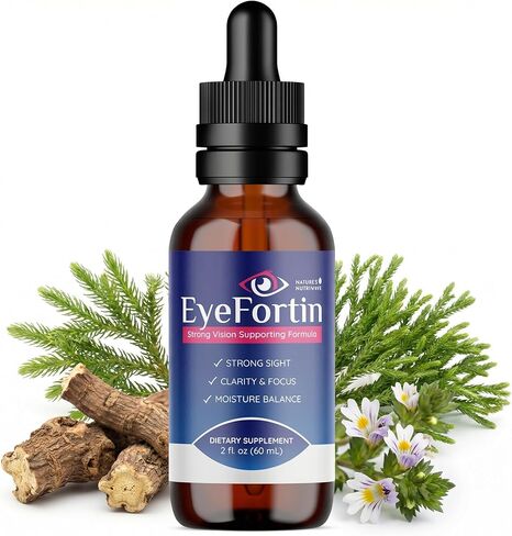 Nature’s NutriWave EyeFortin – Plant-Based Vision Support Supplement with Natural Minerals – 100% Natural, Non-GMO, Easy to Use – Made in The USA,1 Month Supply in Saudi Arabia