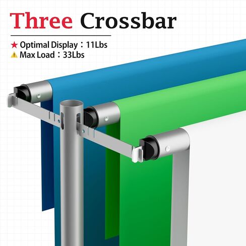 EMART خلفية الوقوف الثقيلة 10x10Ft، ثلاثة أنابيب العارضة وستارة مجموعة دعم خلفية الصورة، إطار معدني قابل للتعديل مع قاعدة مسطحة لديكورات حفل زفاف عيد ميلاد in Saudi Arabia