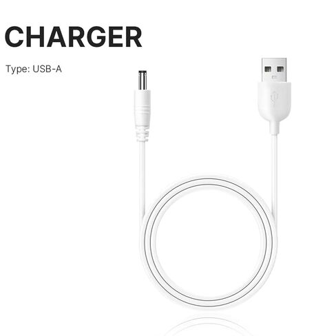 كابل شحن USB متين لسلسلة SVAKOM Coco وAmy وEcho وCoco - موصل 3.5 مم مع طرف مكشوف 10 مم، كابل سميك 2.5 مم، طول 1 متر، مضاد للكسر in Saudi Arabia